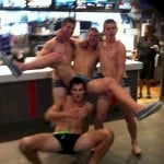 gays showing cock at burger king