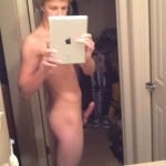 young teen gay taking selfies with iPad
